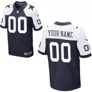 Nike Dallas Cowboys Customized Elite Throwback Jersey - Navy Blu