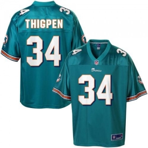 Pro Line Men's Miami Dolphins Marcus Thigpen Team Color Jersey