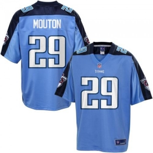 Pro Line Men's Tennessee Titans Ryan Mouton Team Color Jersey