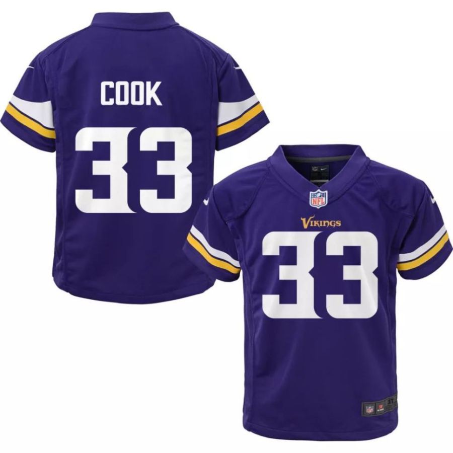 Nike Boys' Minnesota Vikings Dalvin Cook #33 Purple Game Jersey