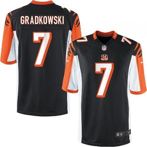 Nike Bruce Gradkowski Cincinnati Bengals Youth Game Jersey - Bla