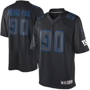 Nike Jason Pierre-Paul New York Giants Impact Twill Jersey - Bla