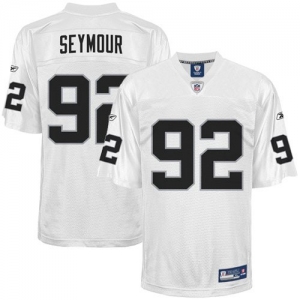 Reebok Richard Seymour Oakland Raiders Men's Replica Jersey - Wh