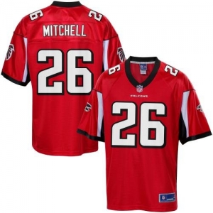 Pro Line Men's Atlanta Falcons Charles Mitchell Team Color Jerse