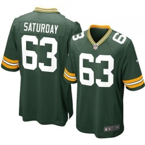 Nike Green Bay Packers Jeff Saturday Game Team Color Jersey