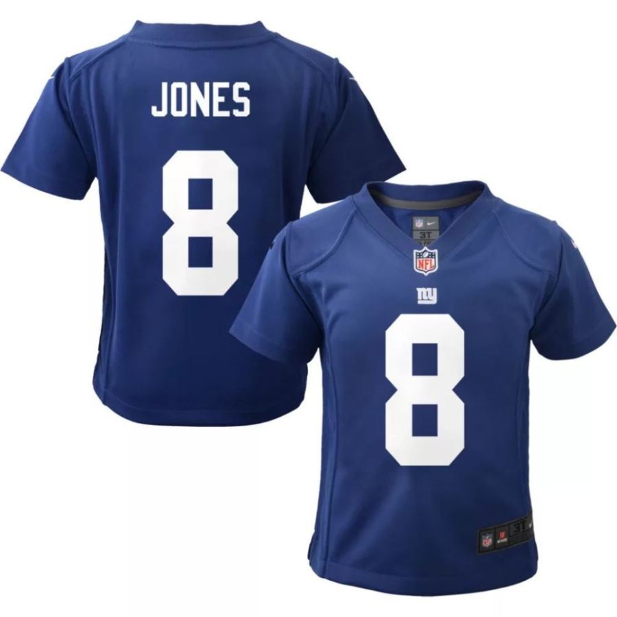 Nike Boys' New York Giants Daniel Jones #8 Royal Game Jersey