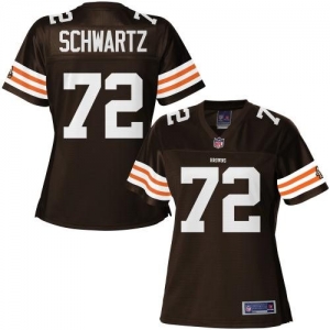 Pro Line Women's Cleveland Browns Mitchell Schwartz Team Color J