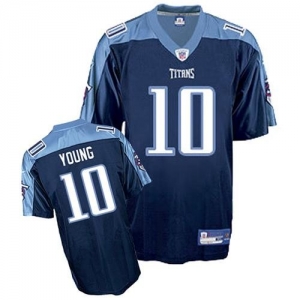 Reebok NFL Equipment Tennessee Titans #10 Vince Young Youth Ligh