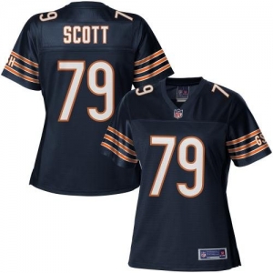 Pro Line Women's Chicago Bears Jonathan Scott Team Color Jersey