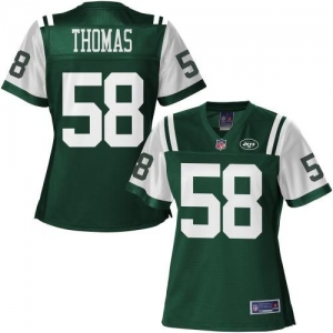 Pro Line Women's New York Jets Bryan Thomas Team Color Jersey