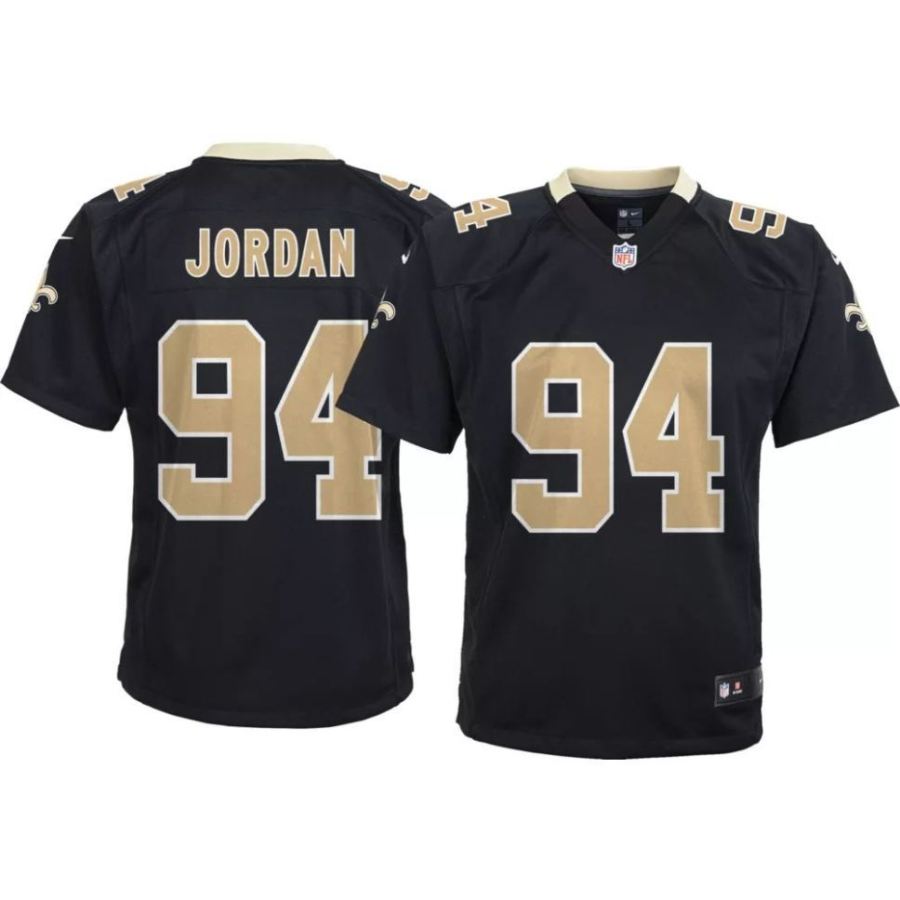 Nike Youth New Orleans Saints Cameron Jordan #94 Black Game Jers