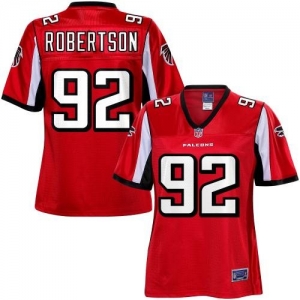 Pro Line Women's Atlanta Falcons Travian Robertson Team Color Je