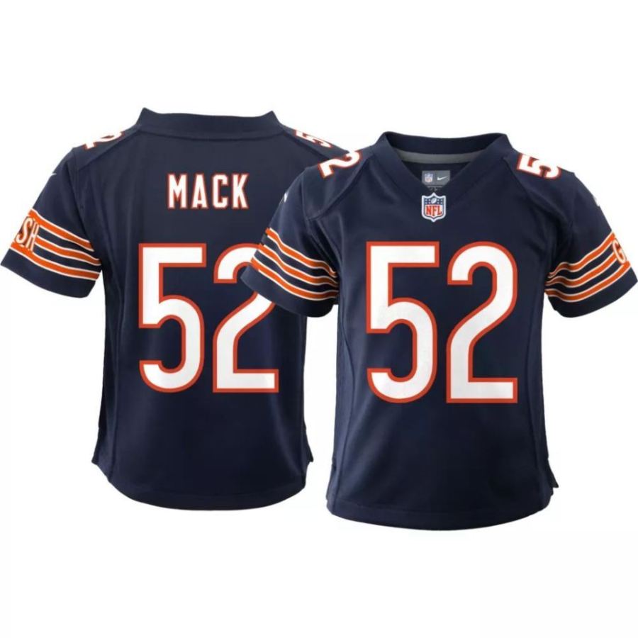 Nike Boys' Chicago Bears Khalil Mack #52 Navy Game Jersey