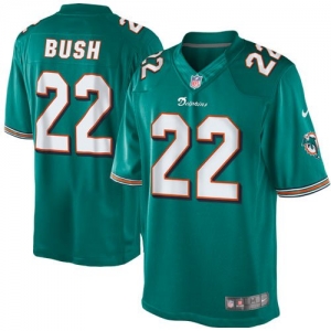 Nike Reggie Bush Miami Dolphins The Limited Jersey - Aqua