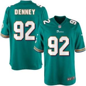 Nike Youth Miami Dolphins John Denney Team Color Game Jersey