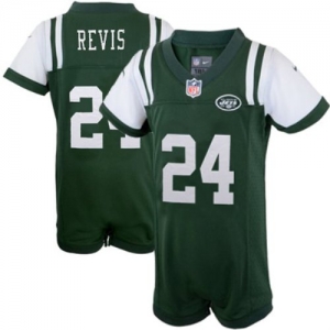 Nike Darrelle Revis New York Jets Newborn Game Romper Jersey - G