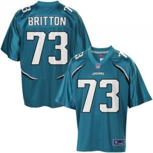 Pro Line Men's Jacksonville Jaguars Eben Britton Team Color Jers