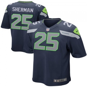 Nike Richard Sherman Seattle Seahawks Youth Game Jersey - Colleg