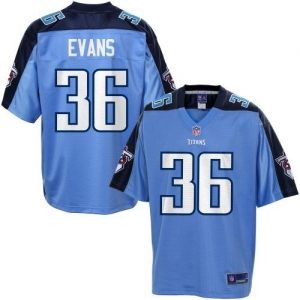 Pro Line Men's Tennessee Titans Darren Evans Team Color Jersey