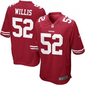 Nike Patrick Willis San Francisco 49ers Youth Game Jersey - Scar