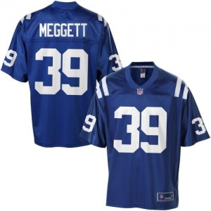 Pro Line Men's Indianapolis Colts Davin Meggett Team Color Jerse