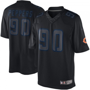 Nike Julius Peppers Chicago Bears Impact Twill Jersey - Black