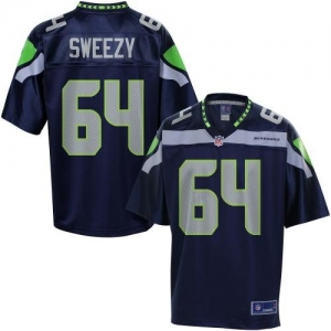 Pro Line Men's Seattle Seahawks J.R. Sweezy Team Color Jersey