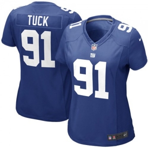 Nike Justin Tuck New York Giants Women's Game Jersey - Royal Blu