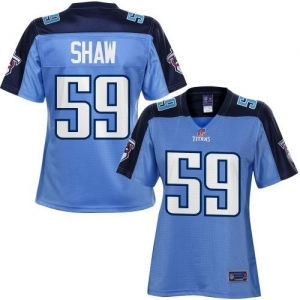 Pro Line Women's Tennessee Titans Tim Shaw Team Color Jersey