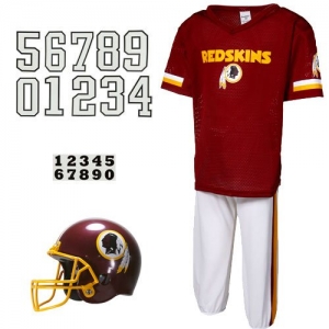 Washington Redskins Youth Burgundy Deluxe Team Uniform Set