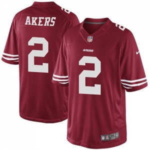 Nike David Akers San Francisco 49ers Youth Game Jersey - Scarlet