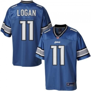 Pro Line Men's Detroit Lions Stefan Logan Team Color Jersey