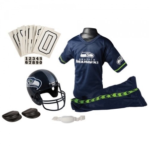 Seattle Seahawks Youth Light Blue Deluxe Team Uniform Set