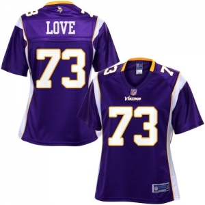 Pro Line Women's Minnesota Vikings DeMarcus Love Team Color Jers