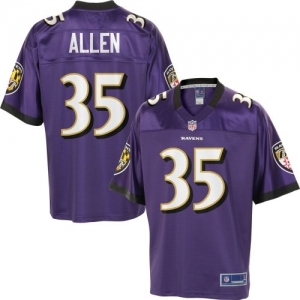 Pro Line Men's Baltimore Ravens Anthony Allen Team Color Jersey