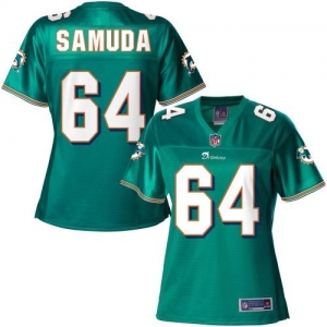 Pro Line Women's Miami Dolphins Josh Samuda Team Color Jersey