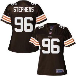 Pro Line Women's Cleveland Browns Emmanuel Stephens Team Color J