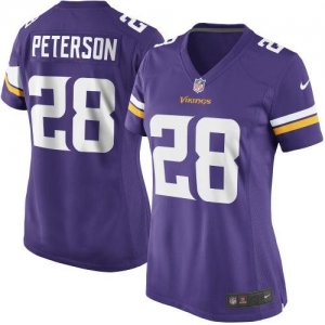 Nike Adrian Peterson Minnesota Vikings Women's New 2013 Game Jer