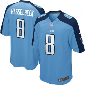 Nike Matt Hasselbeck Tennessee Titans Game Jersey - Light Blue