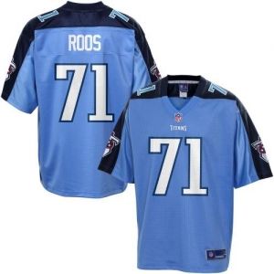 Pro Line Men's Tennessee Titans Michael Roos Team Color Jersey