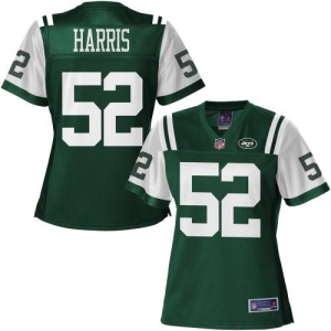 Pro Line Women's New York Jets David Harris Team Color Jersey