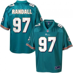 Pro Line Men's Miami Dolphins Kheeston Randall Team Color Jersey