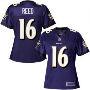 Pro Line Women's Baltimore Ravens David Reed Team Color Jersey