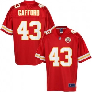 Pro Line Men's Kansas City Chiefs Thomas Gafford Team Color Jers