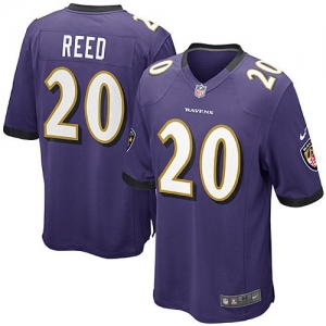 Nike Ed Reed Baltimore Ravens Game Jersey - Purple