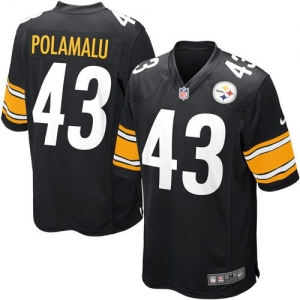 Nike Troy Polamalu Pittsburgh Steelers Youth Game Jersey - Black