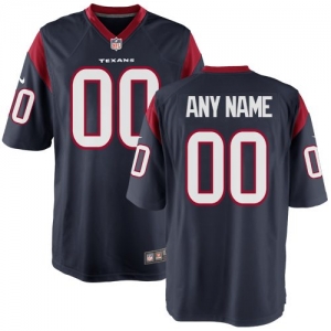 Nike Houston Texans Custom Game Jersey - Navy Blue