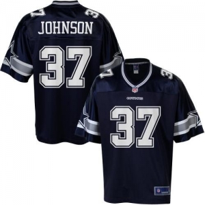 Pro Line Men's Dallas Cowboys Matt Johnson Team Color Jersey