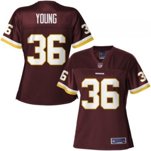 Pro Line Women's Washington Redskins Darrel Young Team Color Jer