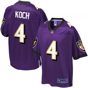 Pro Line Men's Baltimore Ravens Sam Koch Team Color Jersey